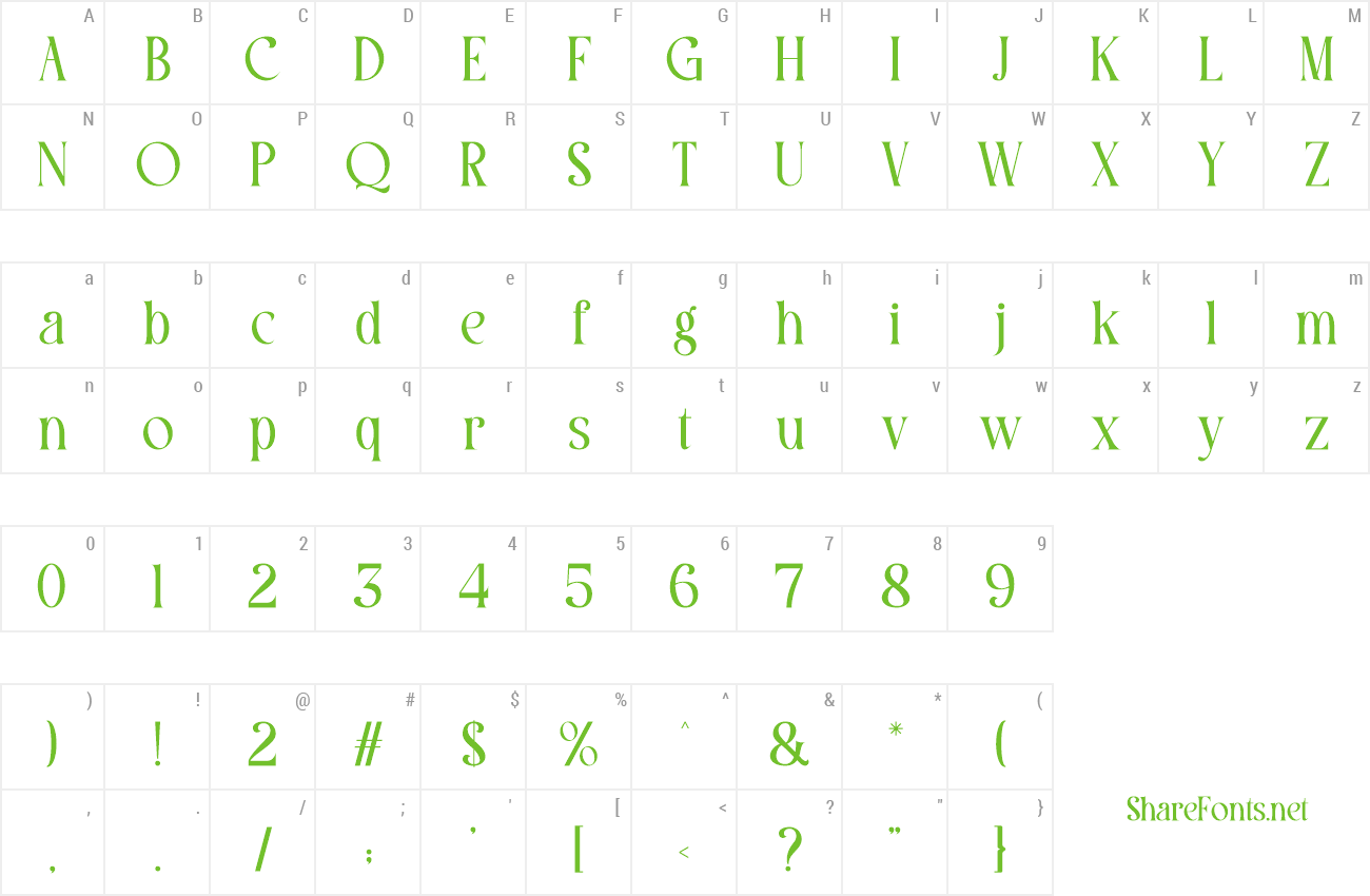 Font Maoze preview