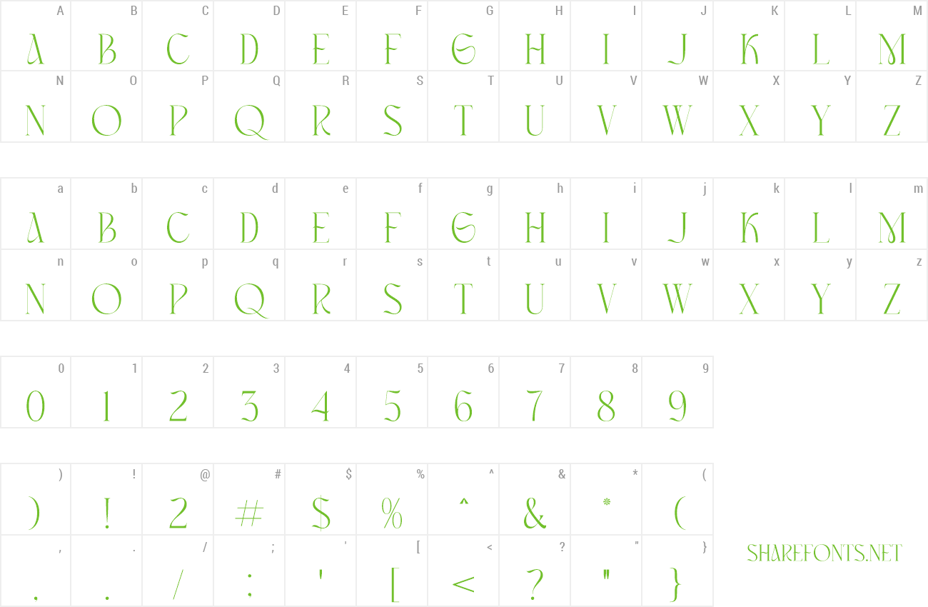 Font Masconia preview