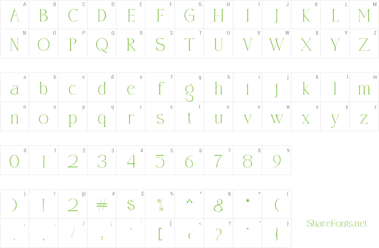 Font Melikan preview