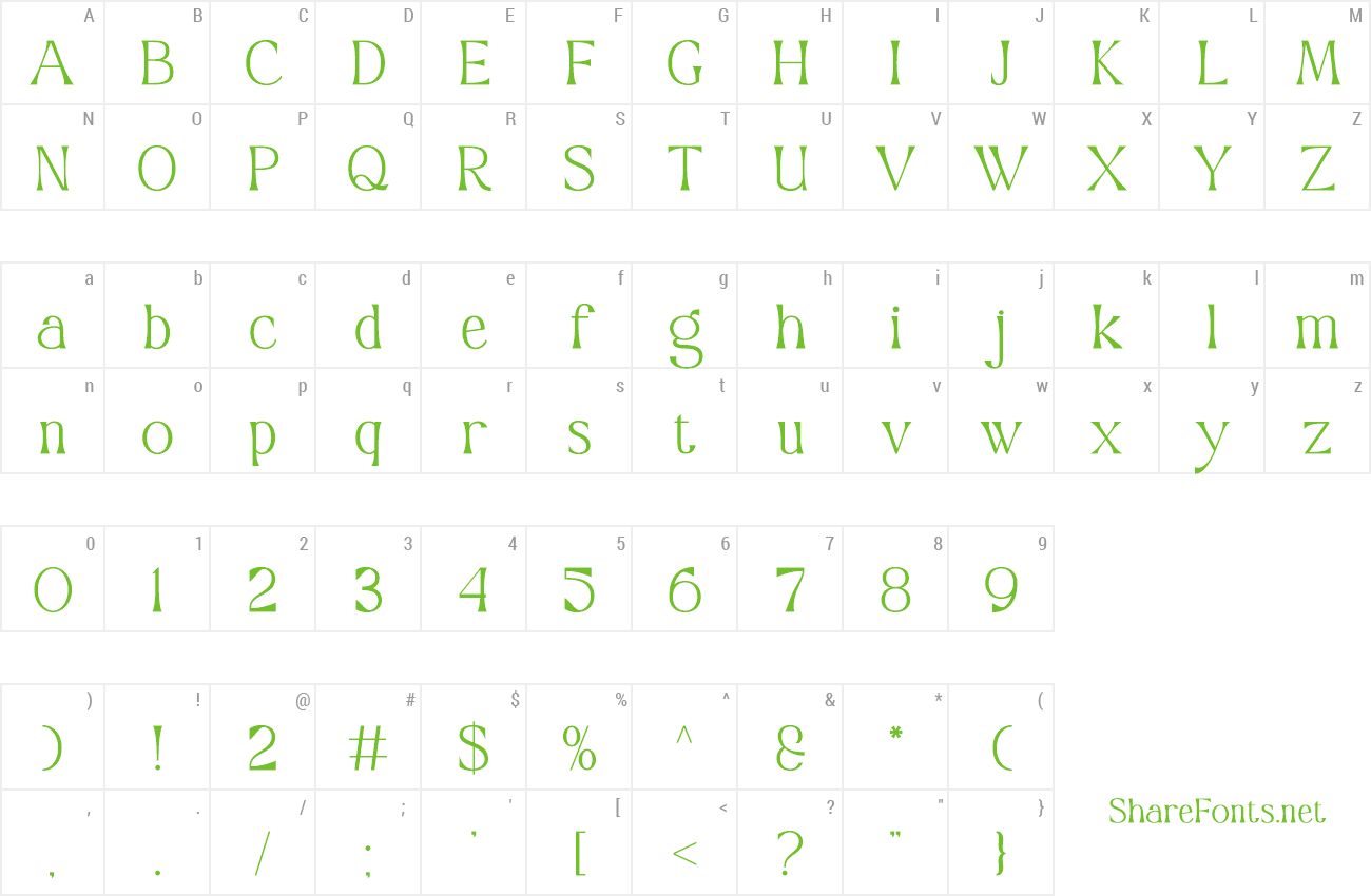 Font Millesa preview