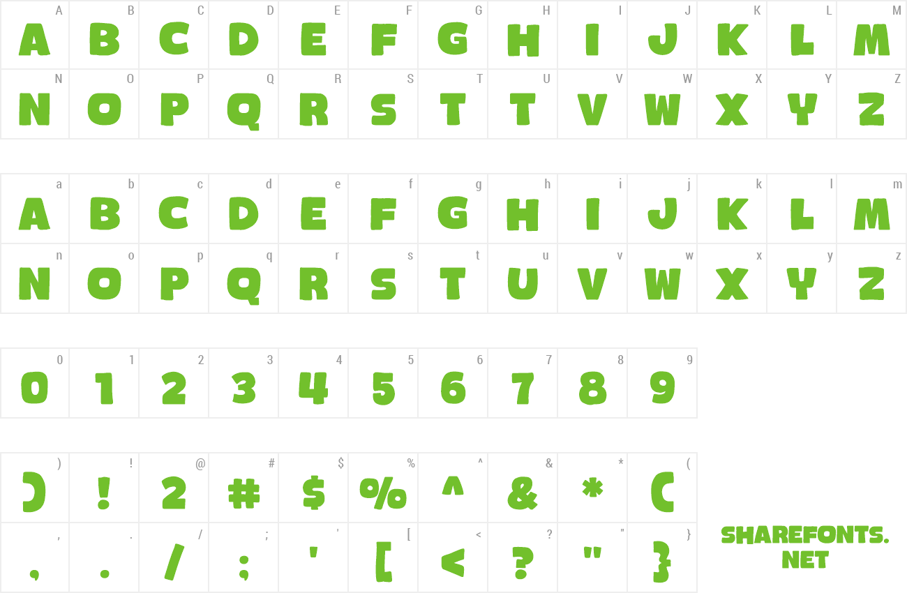 Font Octosale preview