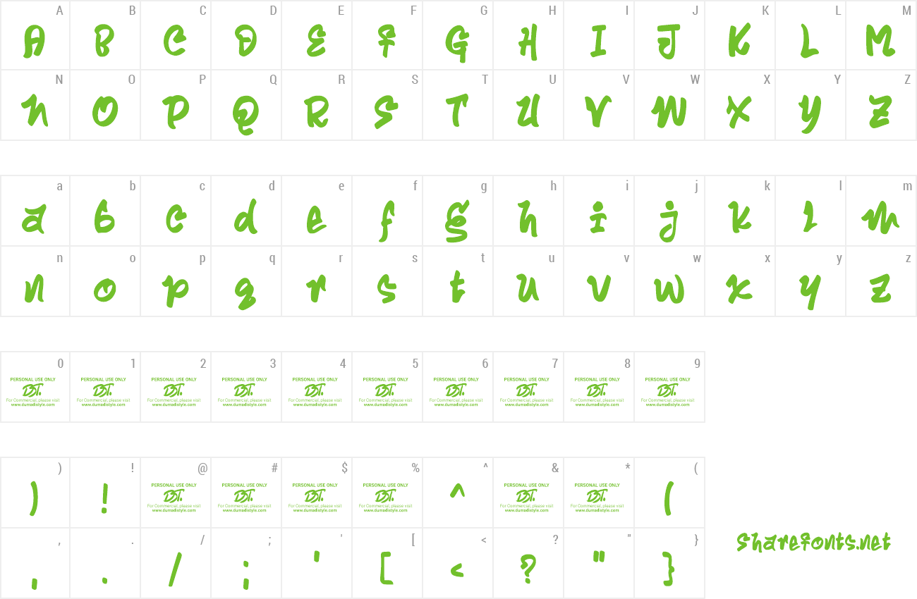 Font Ragzilla preview