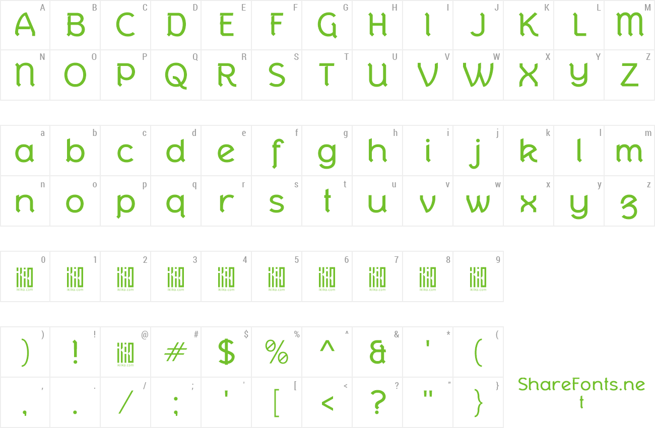 Font Reinfolk preview