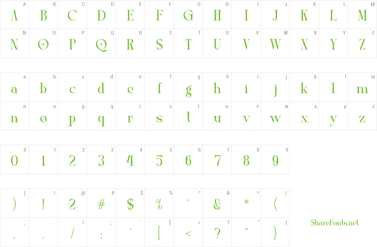 Font Rossten preview