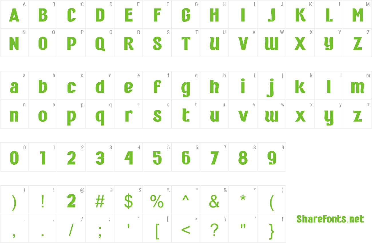 Font Turkeyes preview