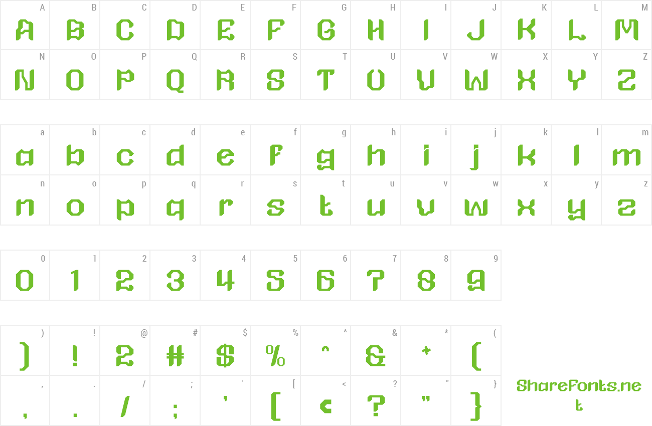 Font Voltrax preview