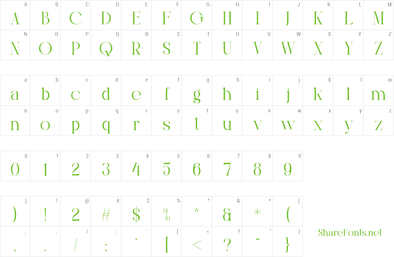 Font Vostela preview