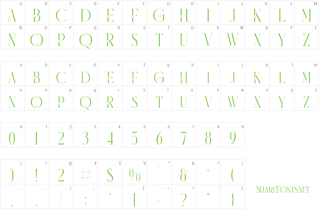 Font Wistern preview