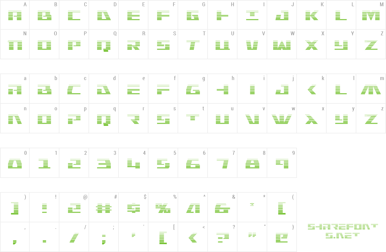 Font Yamato Class preview