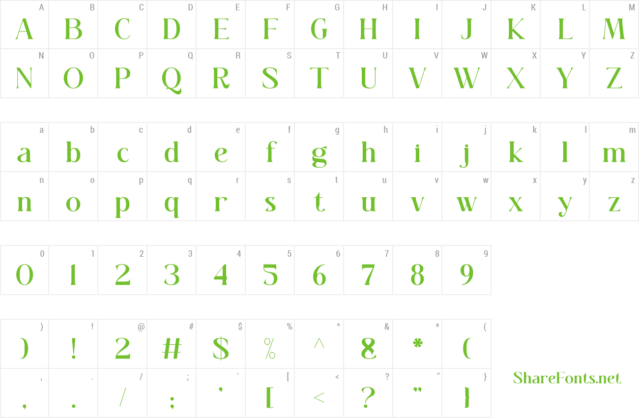 Font Mikalea preview