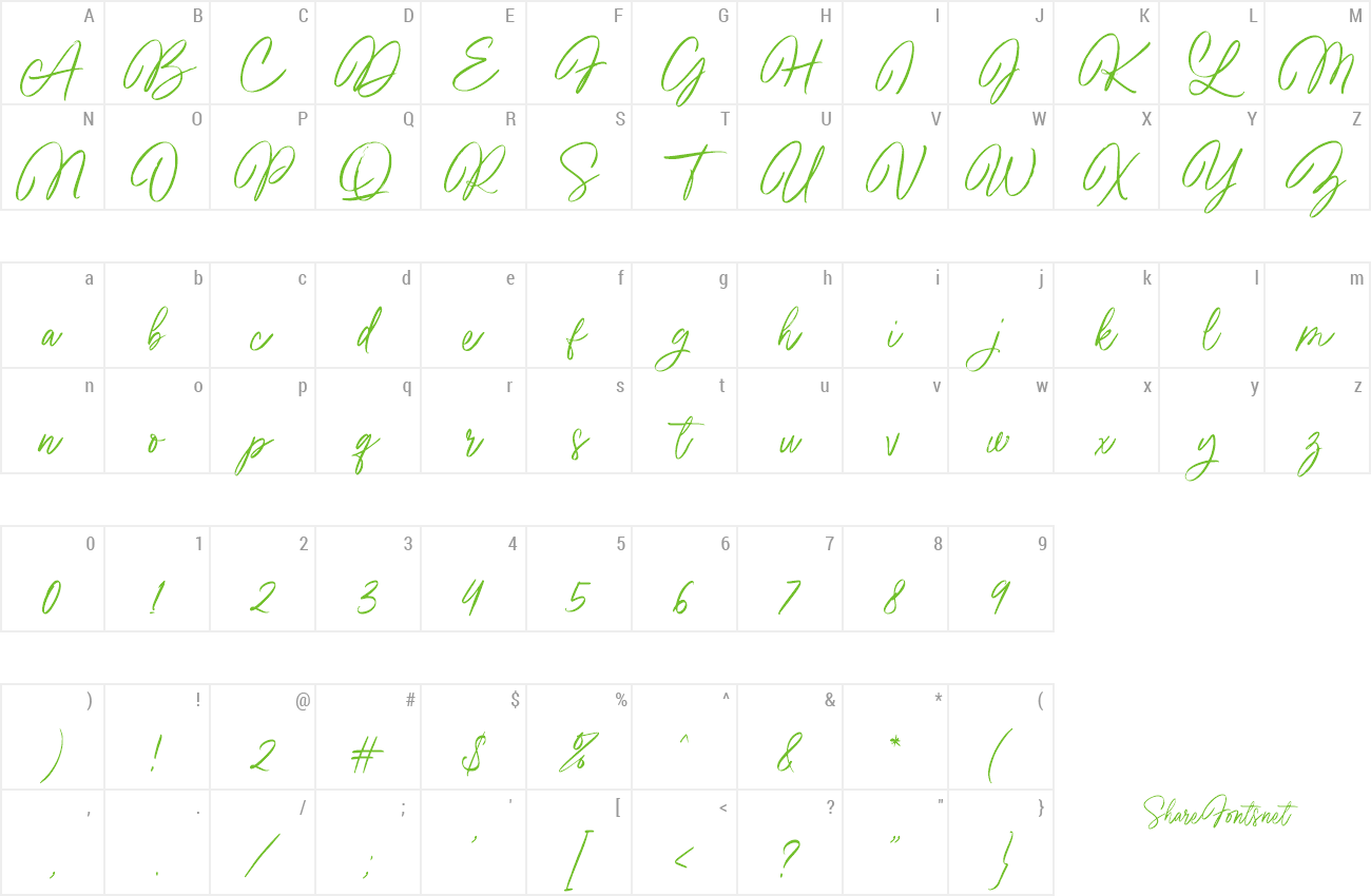 Font Beauty Starlight preview