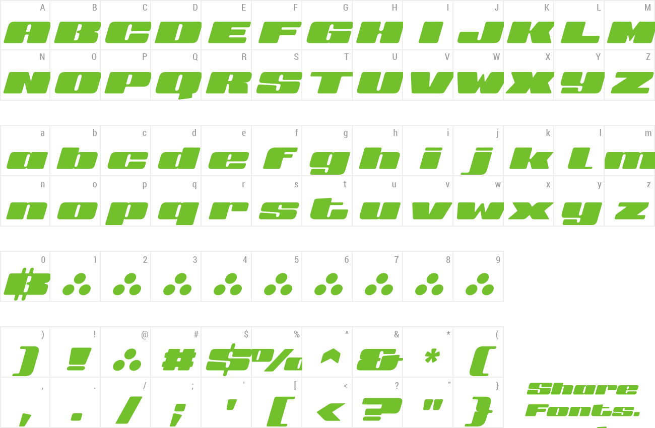 Font Big Slant preview