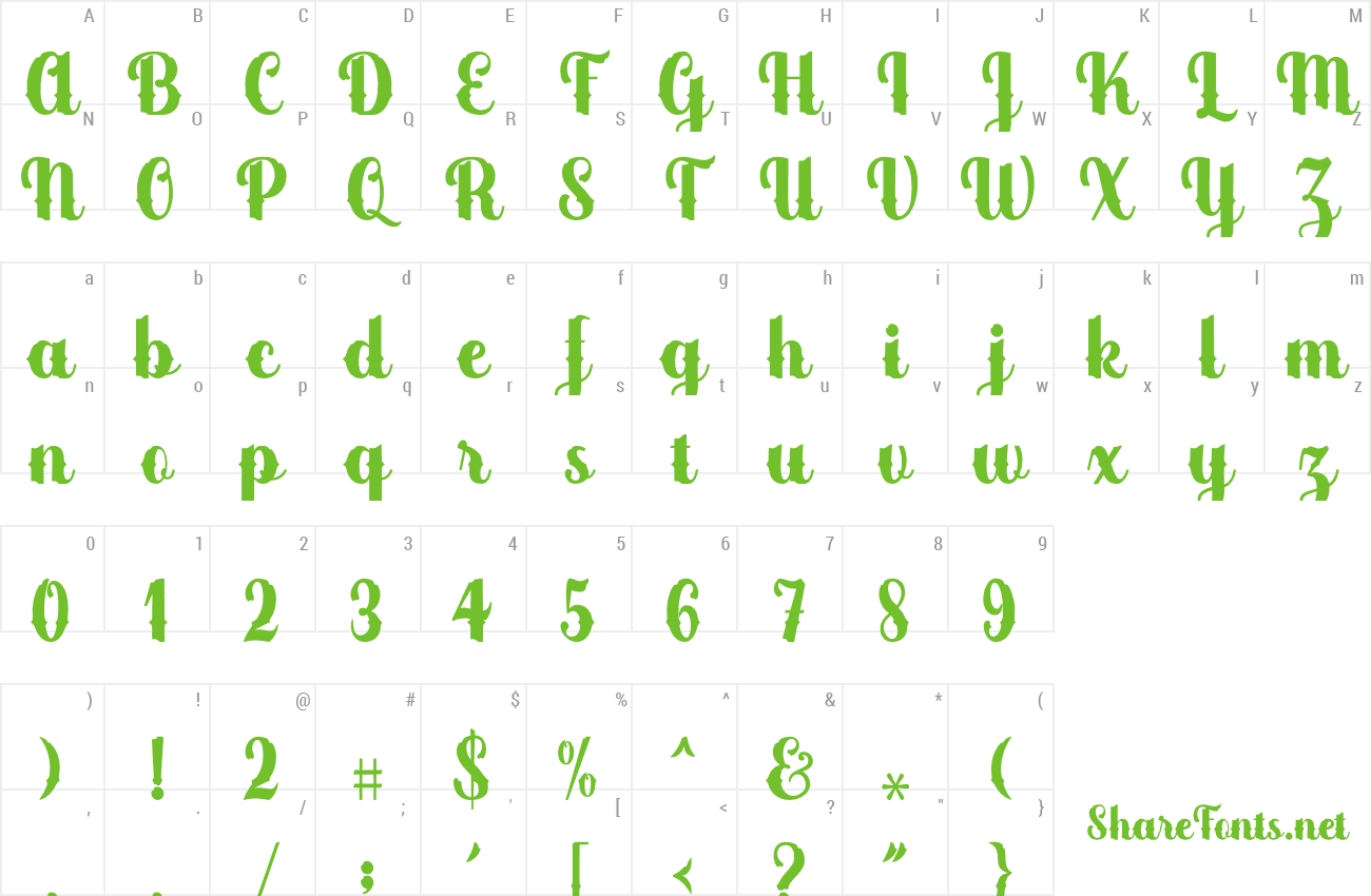 Font Blackblink preview