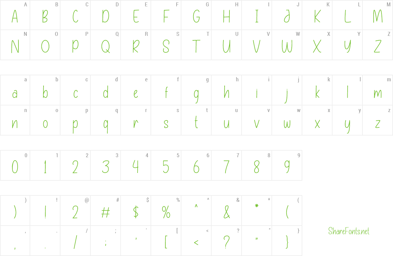 Font Brenda Home preview