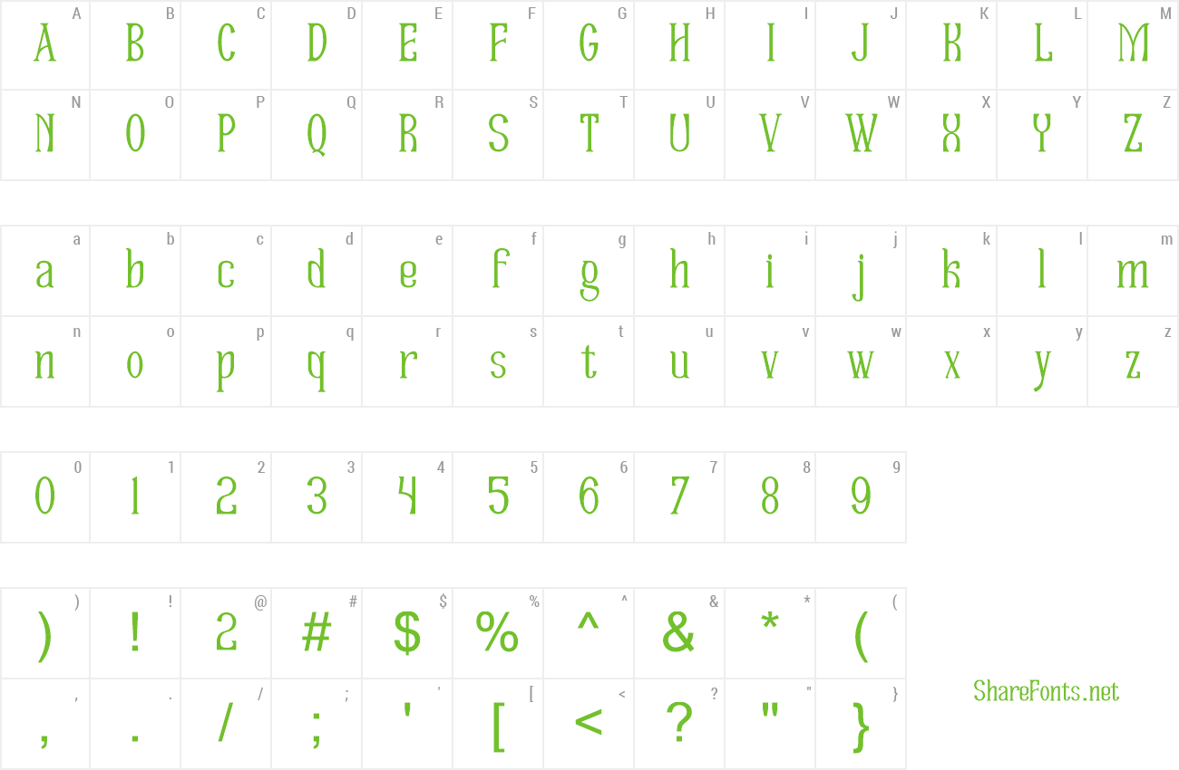 Font Floreste preview