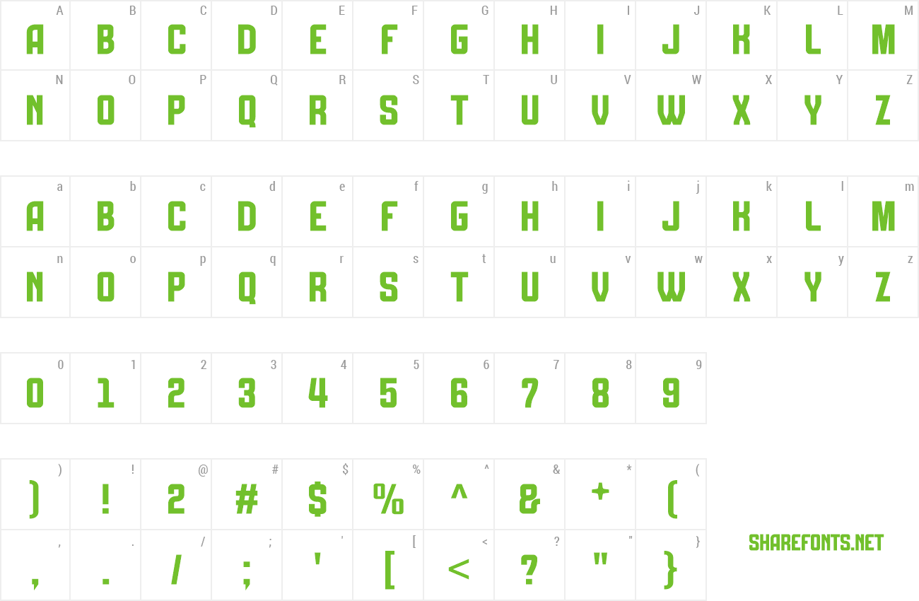 Font Ghrathe preview