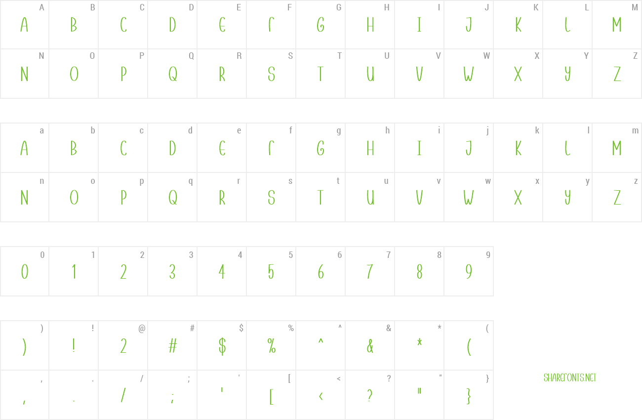 Font Handhould preview