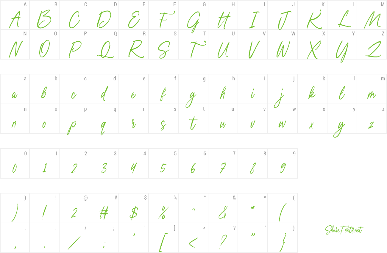 Font Kamilla Blue preview