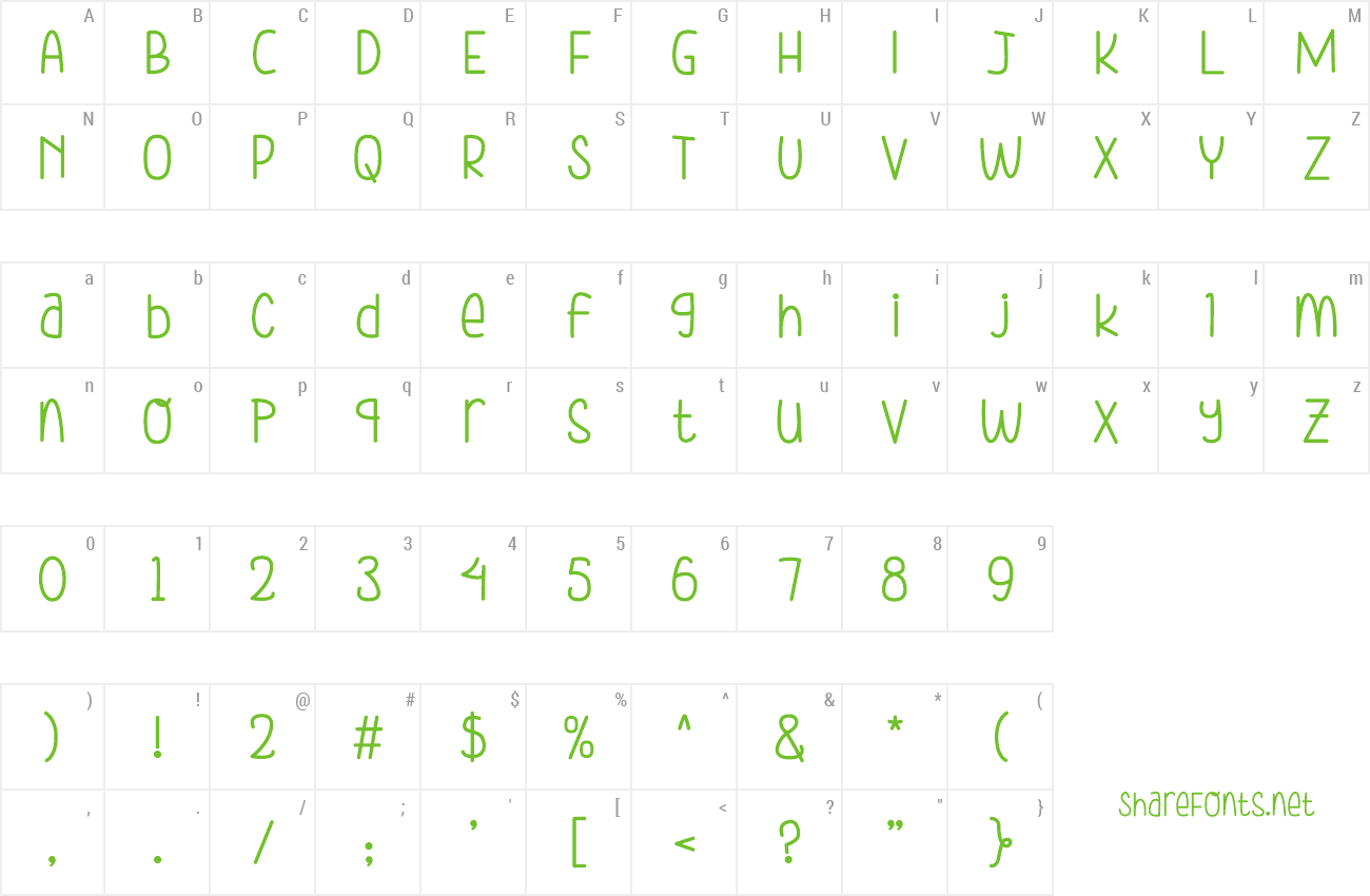 Font Schoolster preview