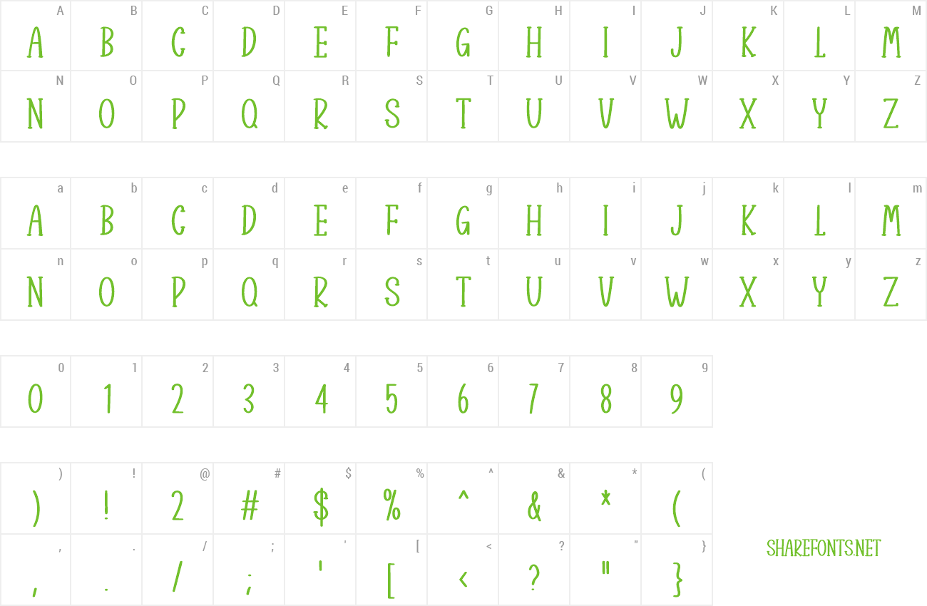 Font Undershirt preview