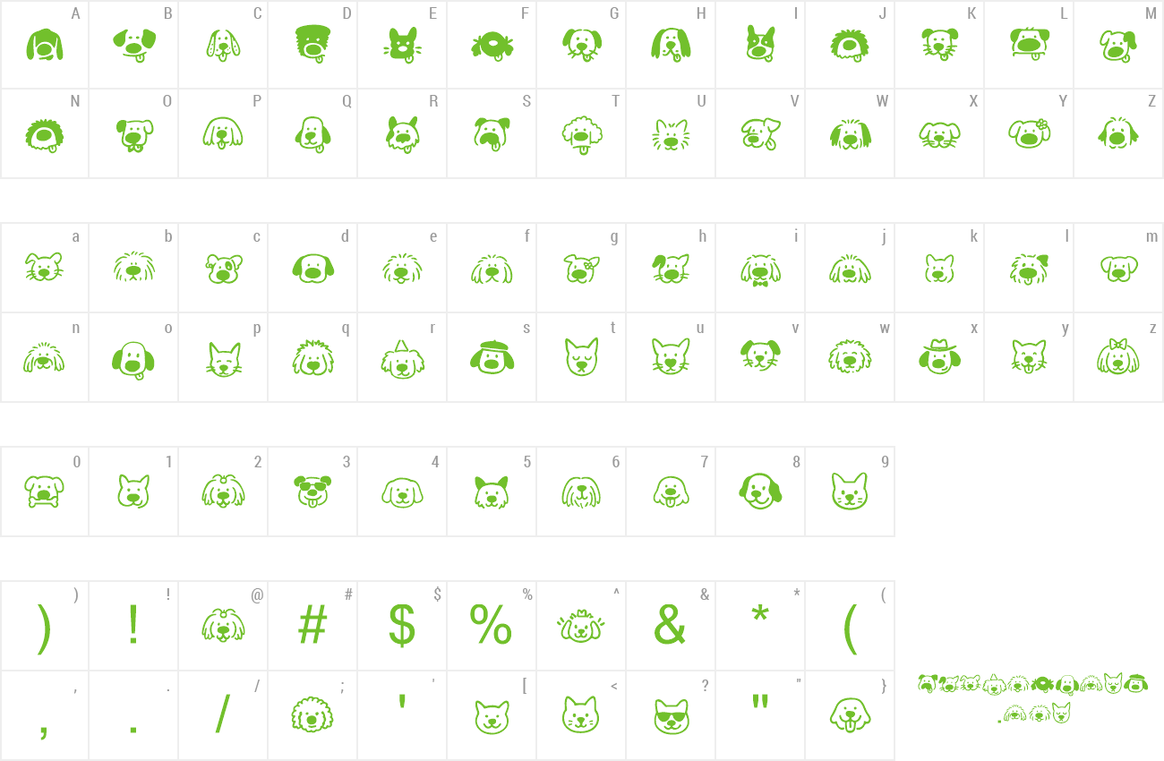 Font Zingflawdog preview