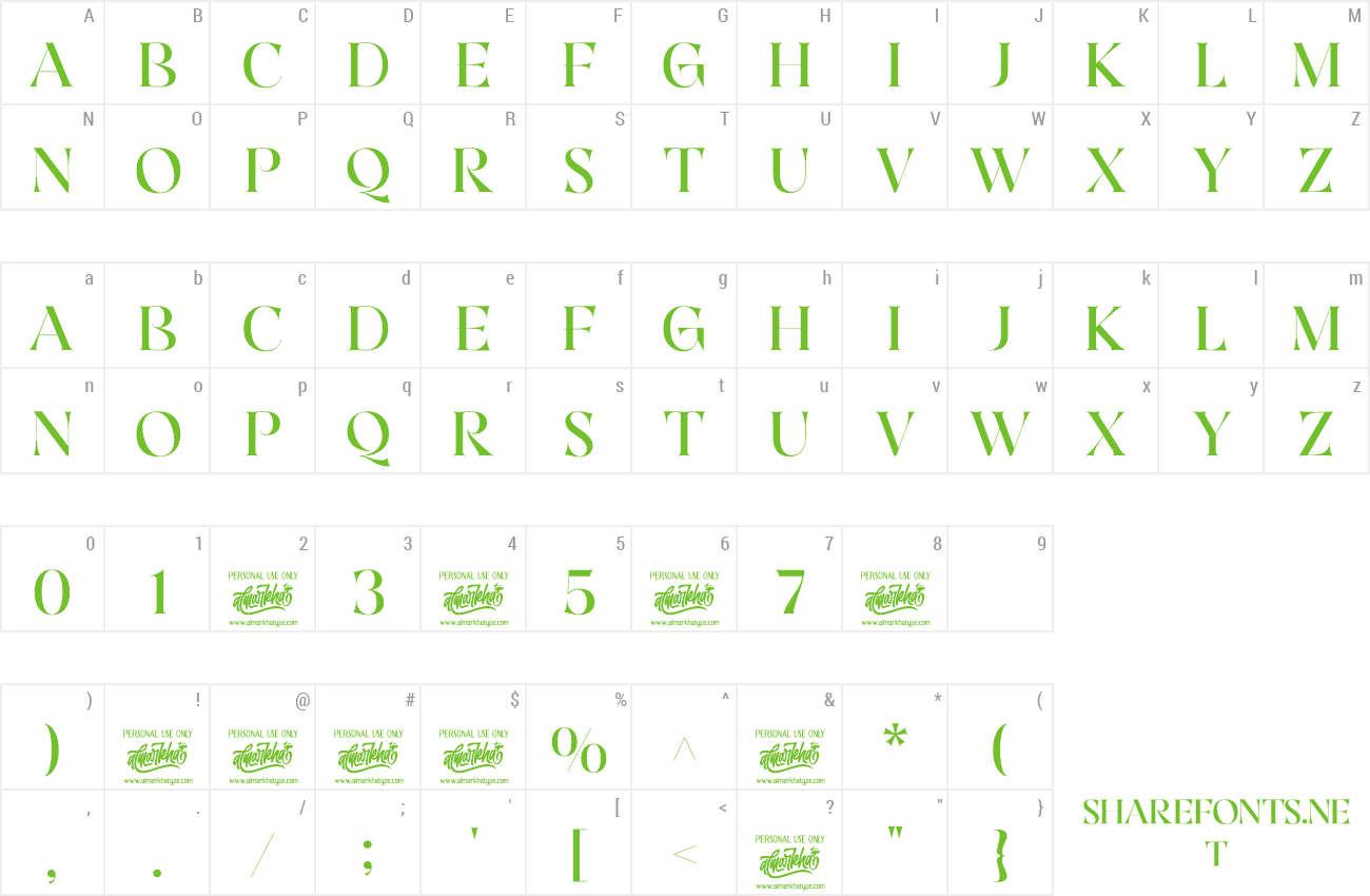 Font Bromolek preview