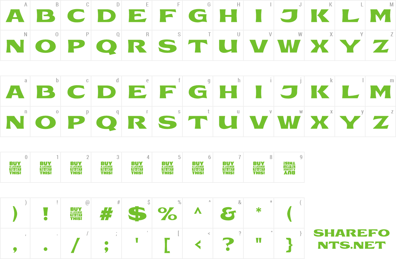 Font Canture preview