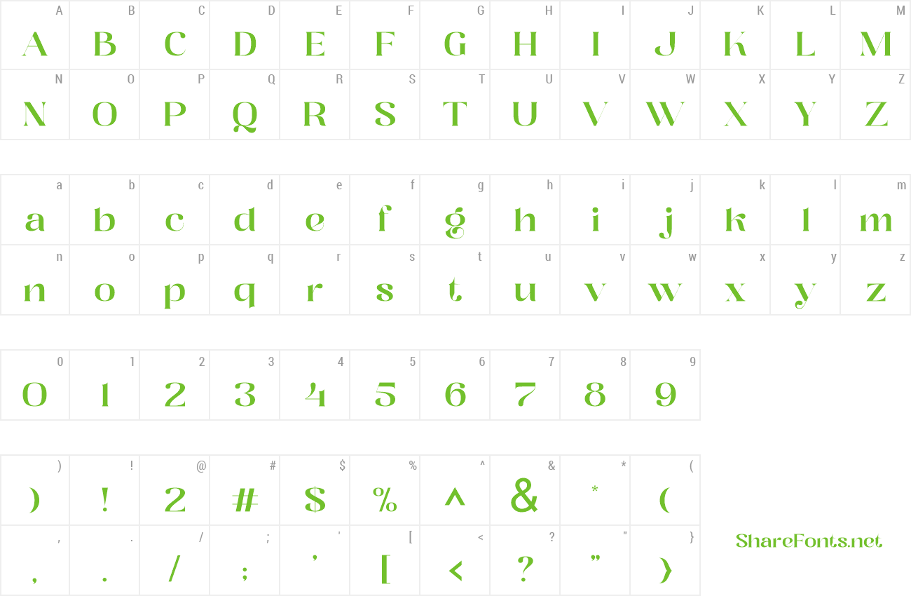 Font Distrela preview