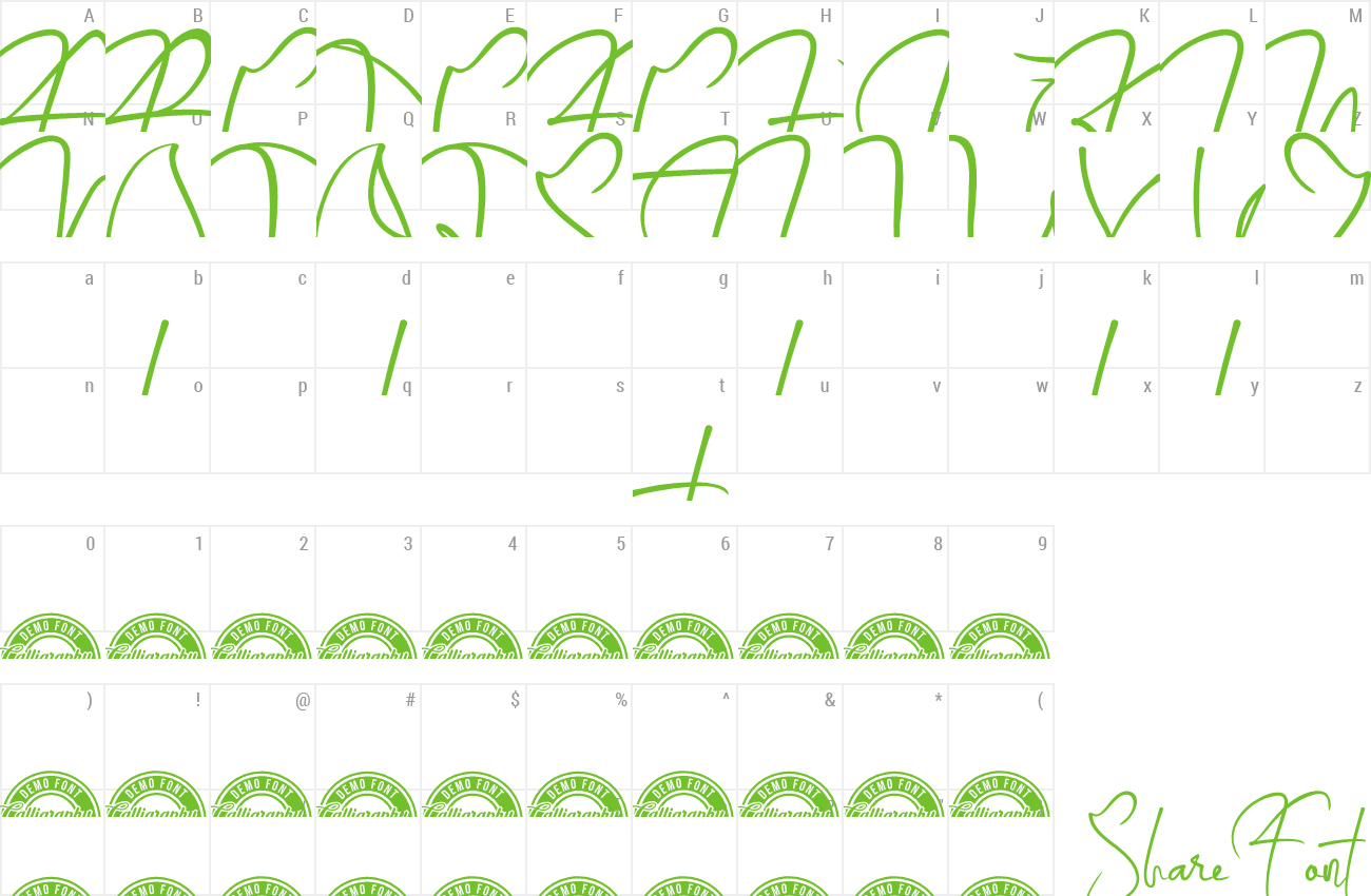 Font Fly Together preview