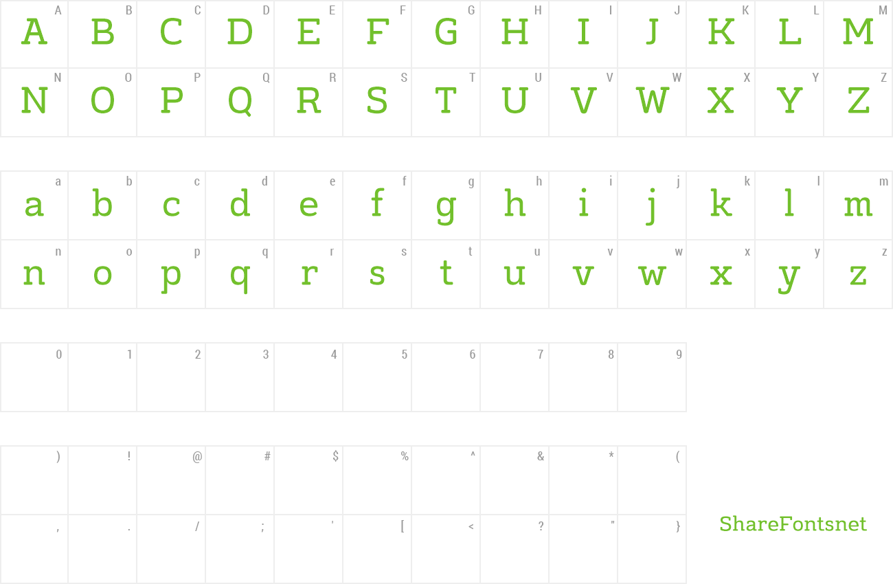 Font Monradok preview