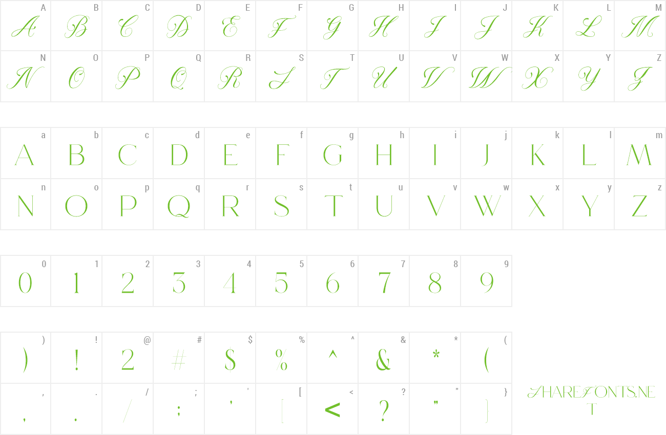 Font Seaword preview