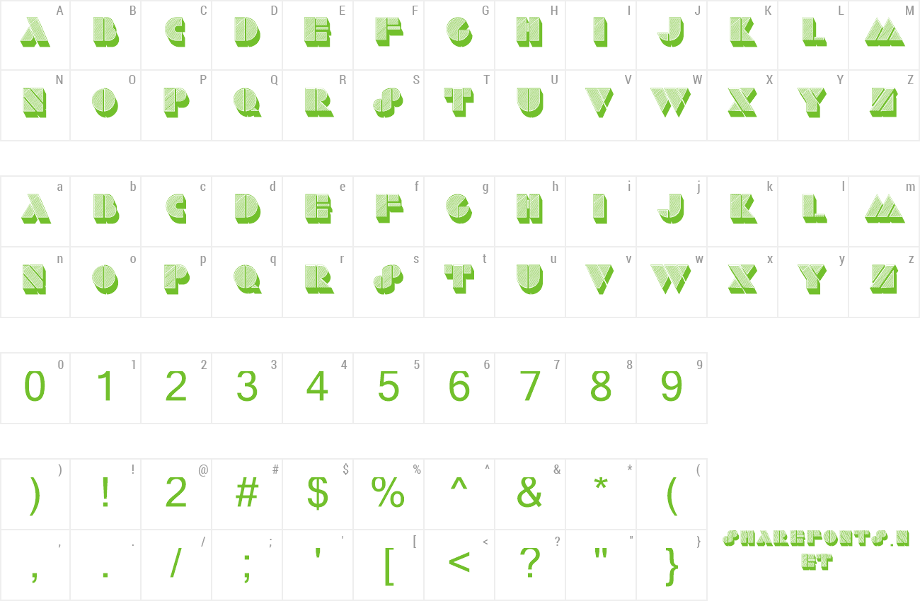 Font Stencil Extruded preview