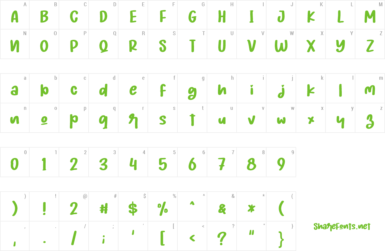 Font Biglove Christmas preview