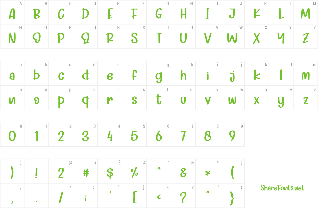 Font Black Rocky preview