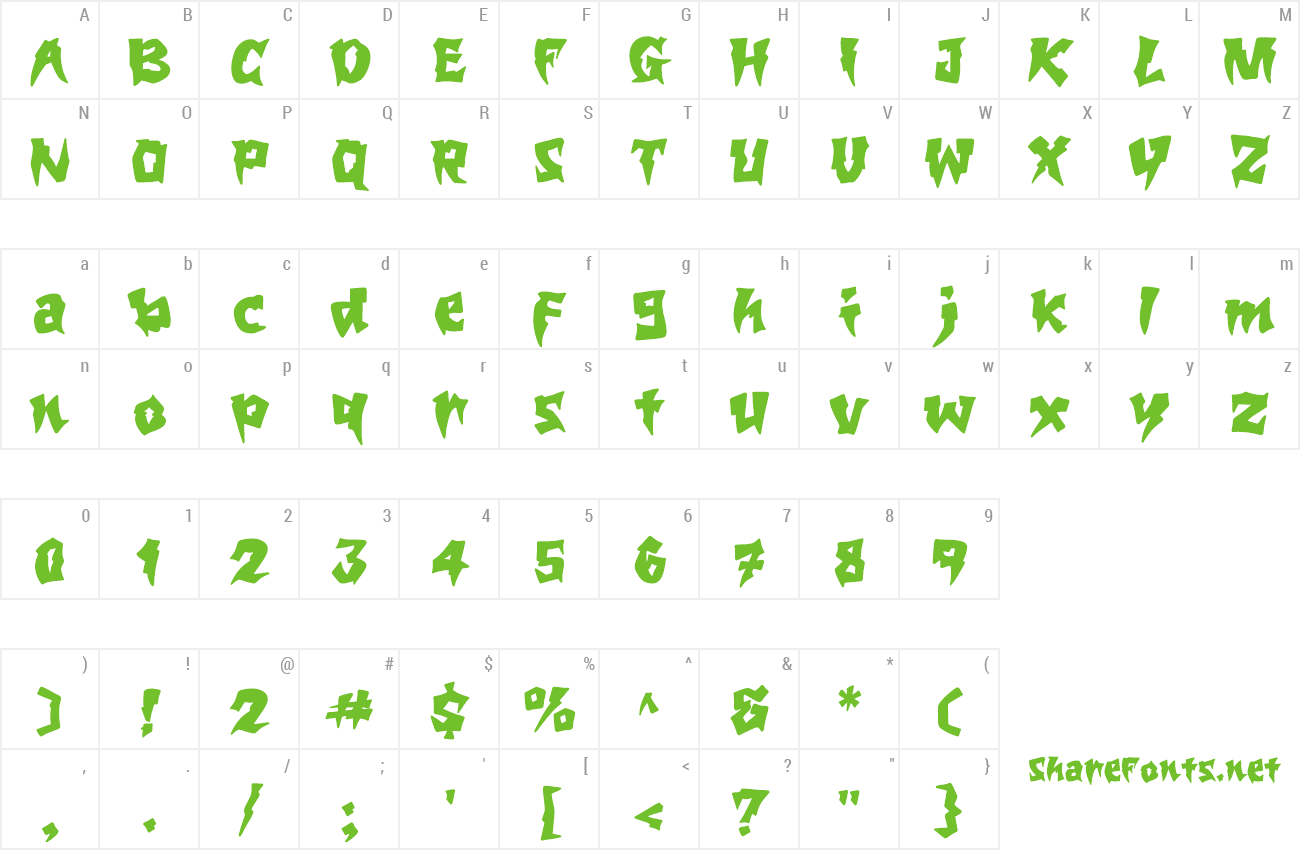 Font Blackfang preview