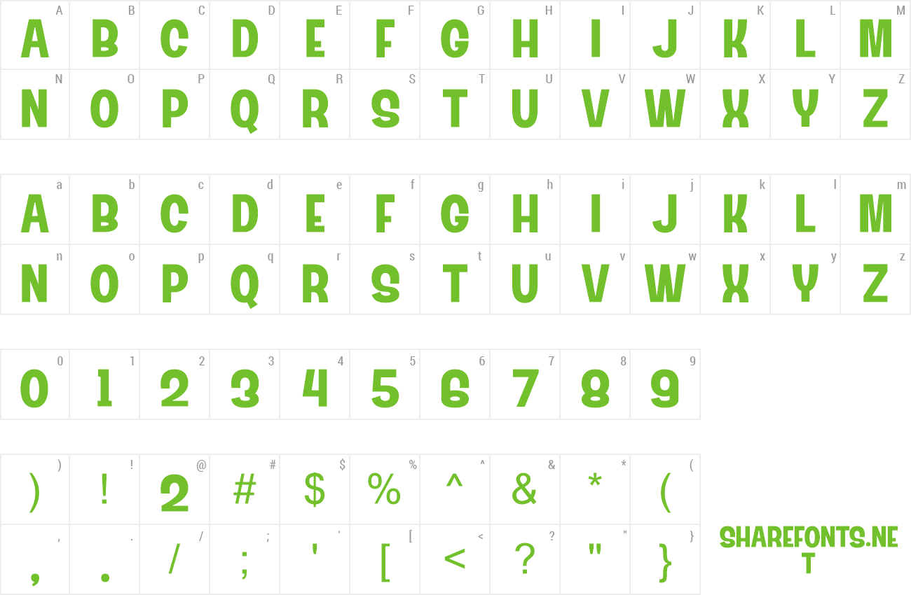 Font Blustrue preview