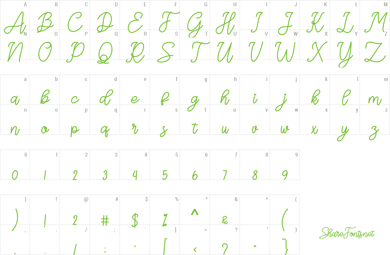 Font Felythia preview