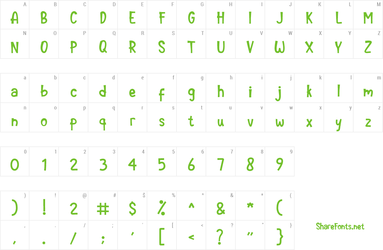 Font Lilmarie preview