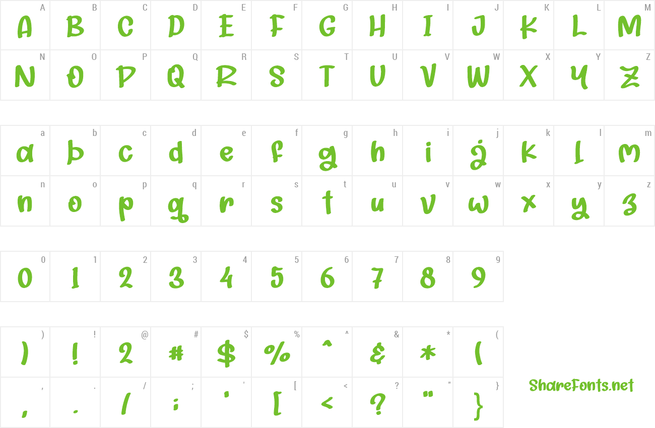 Font Playful Yellow preview