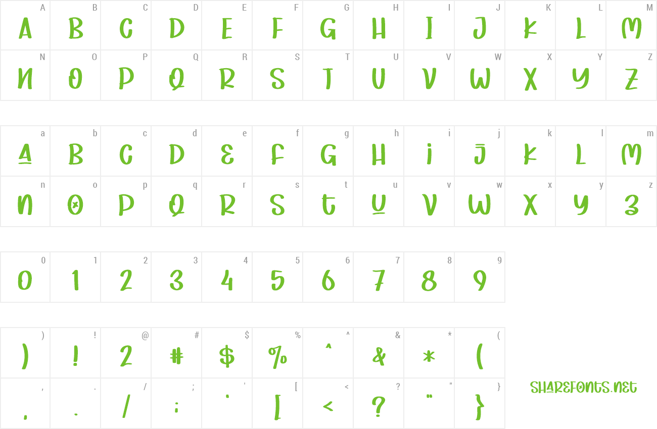 Font Stars Borneo preview