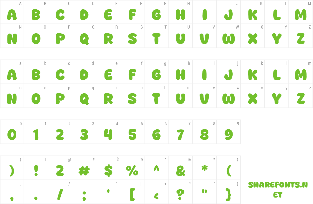 Font Welfresh preview