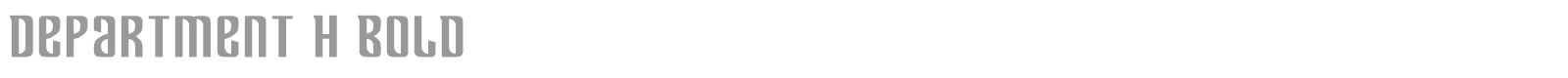 Department H + K font preview