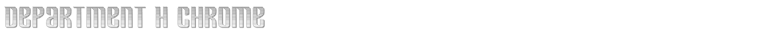 Department H + K font preview