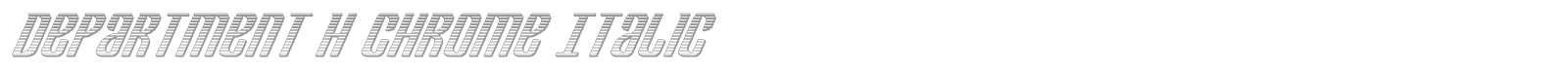 Department H + K font preview