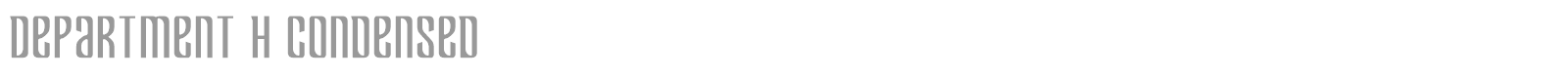 Department H + K font preview