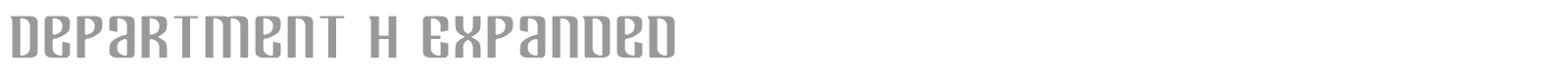 Department H + K font preview