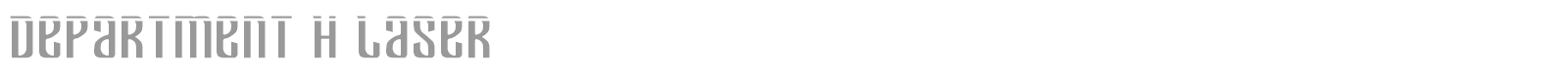 Department H + K font preview