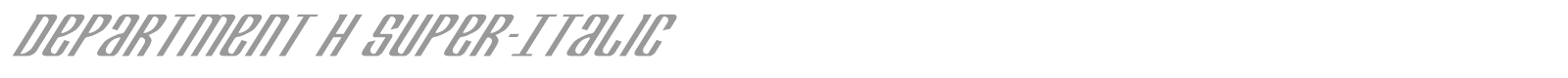 Department H + K font preview