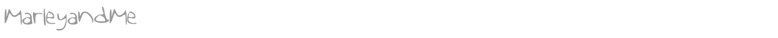 Marley and Me font preview