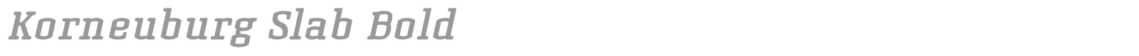 Korneuburg Slab font preview